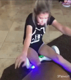 Humour - Fun PERSONNAGES Hoverboard Gamelle Fail 01 