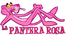 Multimedia Cartoons TV Filme Pink Panther Spanisches Logo 