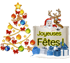 Mensajes Francés Joyeuses Fêtes (Noël) Serie 23 