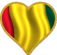 Flags Africa Guinea Heart 