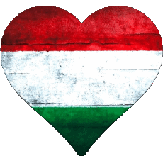 Fahnen Europa Ungarn Herz 