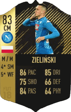 Multimedia Vídeo Juegos F I F A - Jugadores  cartas Polonia Piotr Zielinski 