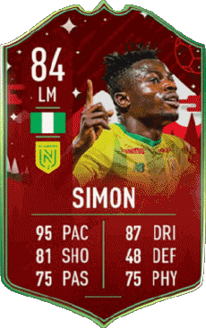 Multimedia Videospiele F I F A - Karten Spieler Nigeria Moses Simon 