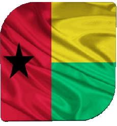 Drapeaux Afrique Guinée Bissau Carré 