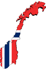 Fahnen Europa Norwegen Karte 