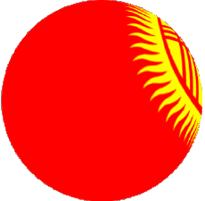 Bandiere Asia Kyrgyzstan Sfera - Cubo 