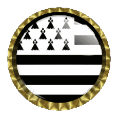Flags France Regions Brittany Round - Rings 