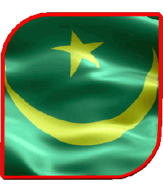 Flags Africa Mauritania Square 