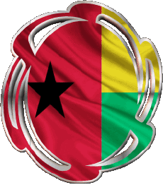 Banderas África Guinea Bissau Forma 01 