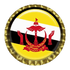 Banderas Asia Brunei Ronda - Anillos 