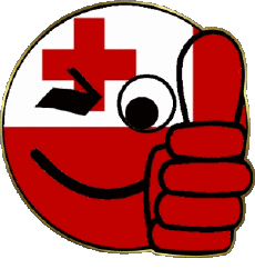 Bandiere Oceania Tonga Faccina - OK 