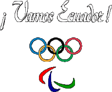 Messagi Spagnolo Vamos Ecuador Juegos Olímpicos 