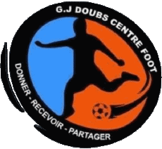 Sports FootBall Club France Logo Bourgogne - Franche-Comté 25 - Doubs GJ Doubs Centre Foot 