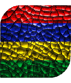 Bandiere Africa Mauritius Quadrato 
