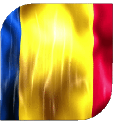 Bandiere Europa Romania Quadrato 