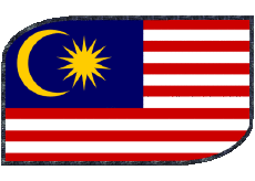 Bandiere Asia Malaysia Rettangolo 