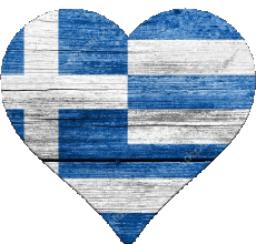 Bandiere Europa Grecia Cuore 
