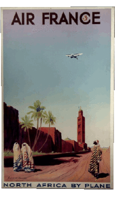 Humour - Fun Affiches Rétro - Marques Air France 