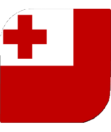 Drapeaux Océanie Tonga Carré 
