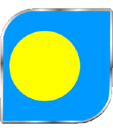 Drapeaux Océanie Palaos Carré 