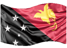 Bandiere Oceania Papua Nuova Guinea Rettangolo 