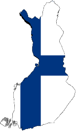 Bandiere Europa Finlandia Carta Geografica 