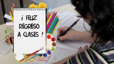 Nachrichten Spanisch Feliz Regreso a Clases Animierter Hintergrund 005 