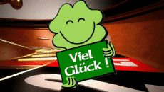 Messages Allemand Viel Glück Fond Animé 004 