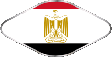 Drapeaux Afrique Egypte Ovale 02 