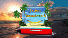 Messagi Spagnolo Felices Vacaciones Sfondo animato 004 