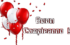 Messages Italian Buon Compleanno Palloncini - Coriandoli 003 
