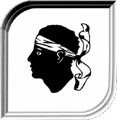 Drapeaux France Régions Corse Carré 