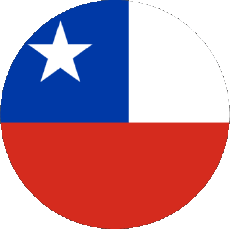 Drapeaux Amériques Chili Rond 