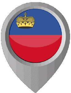 Banderas Europa Liechtenstein Marcador de ubicación 