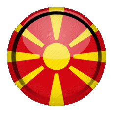 Drapeaux Europe Macédoine Rond - Anneaux 