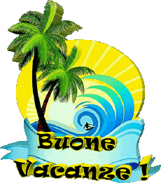 Messagi Italiano Buone Vacanze Sfondo trasparente 25 