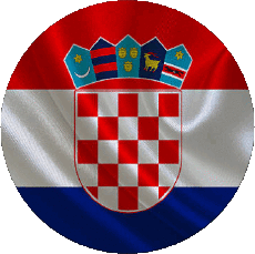 Drapeaux Europe Croatie Rond 