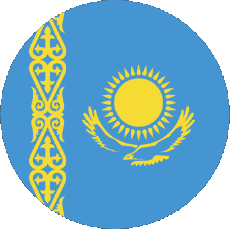 Bandiere Asia Kazakistan Tondo 