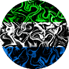 Bandiere Africa Sierra Leone Tondo 