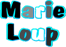 Vorname WEIBLICH - Frankreich M Zusammengesetzter Marie Loup 