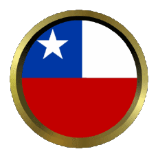 Bandiere America Chile Rotondo - Anelli 