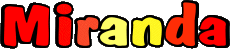 Prénoms FEMININ - UK - USA M Miranda 