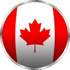 Bandiere America Canada Tondo 