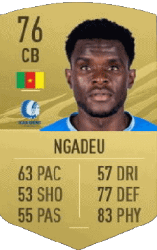 Multimedia Vídeo Juegos F I F A - Jugadores  cartas Camerún Michael Ngadeu 