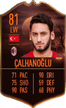 Multimedia Vídeo Juegos F I F A - Jugadores  cartas Turquía Hakan Çalhanoglu 
