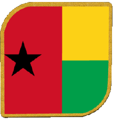 Drapeaux Afrique Guinée Bissau Carré 