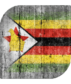 Fahnen Afrika Zimbabwe Platz 