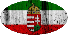 Drapeaux Europe Hongrie Ovale 