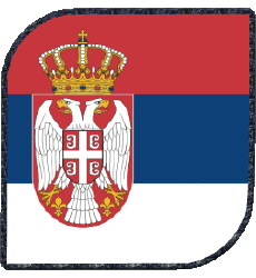 Drapeaux Europe Serbie Carré 