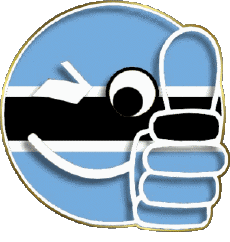 Banderas África Botswana Smiley - OK 